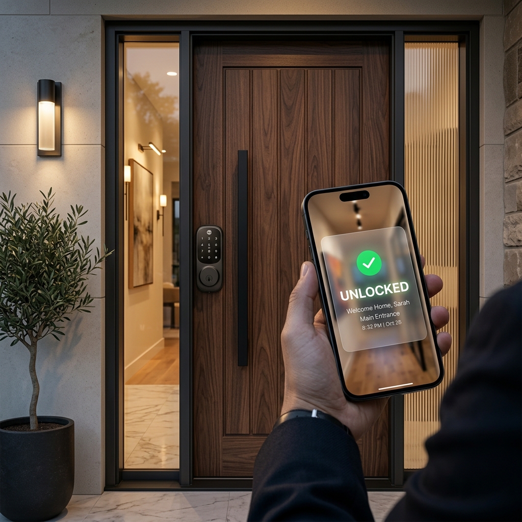 Smart home lock integration